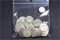 Bag Lot - Roll of Mercury Dimes $5FV
