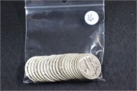 Bag Lot - 20 Standing Liberty Quarters $5FV