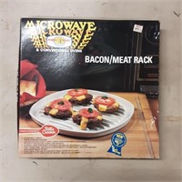 Microwave bacon / meat rack