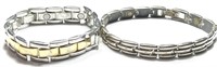 Lot of (2) Stainless Steel Bracelets