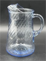 Indiana glass pitcher light blue