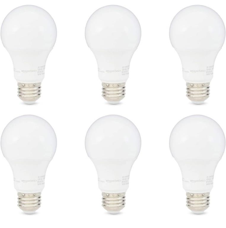 AMAZON BASICS 6PCS 40W EQUIVALENT SOFT WHITE