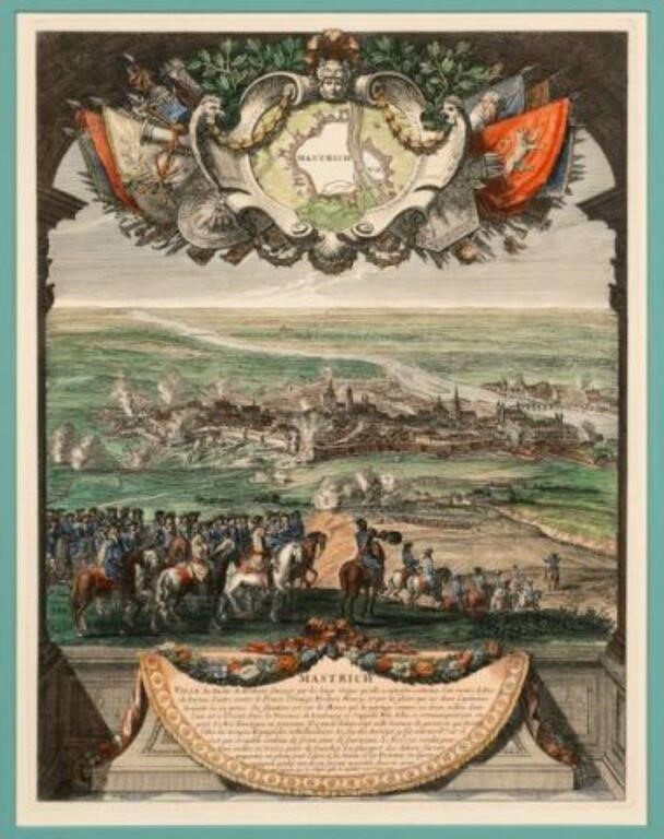 Siege of Maastricht, Daniel Marot Engraving.