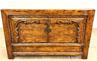Asian Style Wood Entertainment Console Cabinet