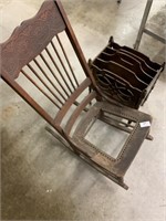 Rocking Chair & Magazine Organizer