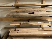 (3) Shelves of Various Hardwood Cut Off Pieces