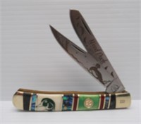 Kissing Crane Wood Duck limited edition 2 blade