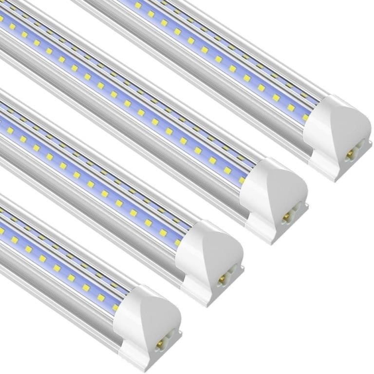 4-Pk SHOPLED 8FT 72W 9360LM 6000K Cool White
