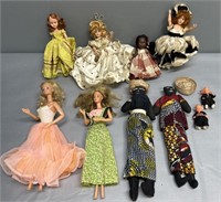 Celluloid; Cloth & Barbie Doll Lot Collection