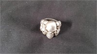 Skull Ring Sz9.5 16 grams Sterling Silver 925