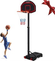 FB2620 Kids Adjustable Basketball Hoop 6.3Ft-8.2Ft
