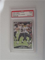 2009 TOPPS CHROME DREW BREES SP MINT 9 PSA