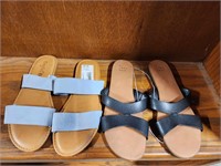 New Two Pairs of  Size 6.5 Womens Sandles Shoes