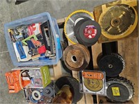 GRINDING WHEELS, SAW BLADES, OFFICE SUPPLIES, OIL