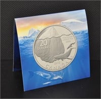 2013 $20 Canada silver coin, 99.99%