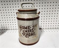 Home Sweet Home Giftcraft Ceramic Crock Cookie Jar