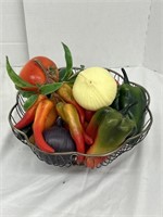 Artificial Fruit Basket/Decor