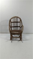 Vintage Grapevine Doll Rocking Chair