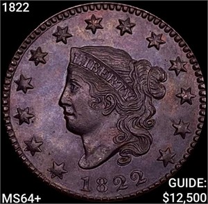 1822 Coronet Head Cent