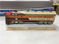 Unique Art O Scale Tin Rock Island Locomotive