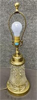 Brass and Crystal Table Lamp