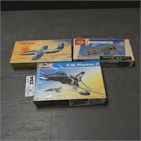 Miniature Plastic Airplane Models