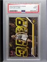 Caitlin Clark 2023 Bowman U Scoring Record PSA 9