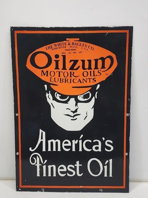 DSP Oilzum Motor Oil Sign