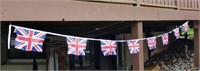 16 FT String Of Fabric Union Jack Flags