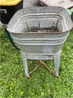 Old washtub and stand
