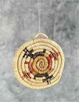 Ruby Saufkie Hopi Indian Coil Plaque Basket