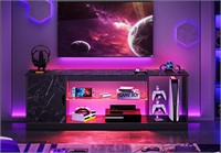 Bestier Gaming TV Stand for PS5  Modern LED Center