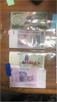 Foreign bills and coins