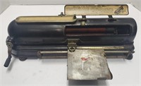 The Protectograph check writer made by G.W. Todd