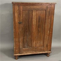 One door cabinet ca. 1820; in cherry with an old