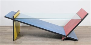 Gerrit Rietveld Style Mid Century Coffee Table