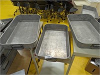 (3) Aluminum Commercial Pans