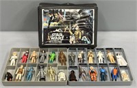 Star Wars Case & Action Figures Toy Lot
