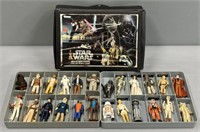 Star Wars Case & Action Figures Toy Lot