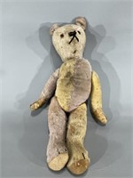 Vintage Jointed Teddy Bear -Very Worn -Steiff?