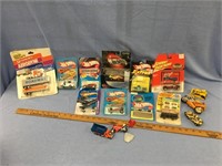 Large lot of Hot wheels toy cars and motorcycles,