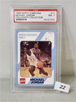 PSA Graded Michael Jordan NC Card