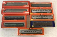 9 HO Train Cars- AHM, Rivarossi, IHC