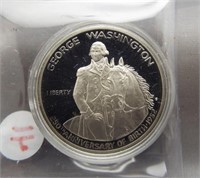 1983 Proof George Washington silver quarter.