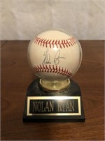 Nolan Ryan Autographed Baseball.