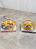 Green Bay Packer Mini Helmets signed by Ahman