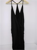 Women's size large black cotton jumpsuit