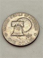 1975 Eisenhower Liberty Bell -Moon Silver Dollar