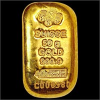 1.61oz Gold Suisse Gold Bar 999.9 Fine HIGH GRADE