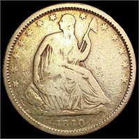 1840-O Seated Liberty Half Dollar NICELY